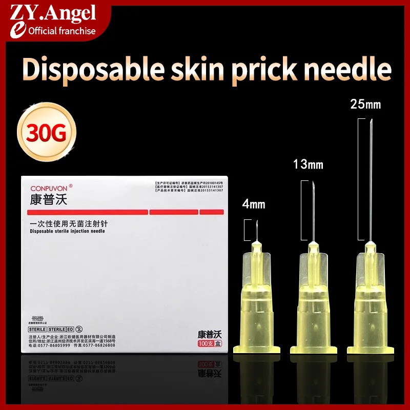 

Disposable 30G Non Painless Medical 30G 13mm 4mm 25mm Cosmetic Surgical Tool Sterile Small Needle 100 Pieces