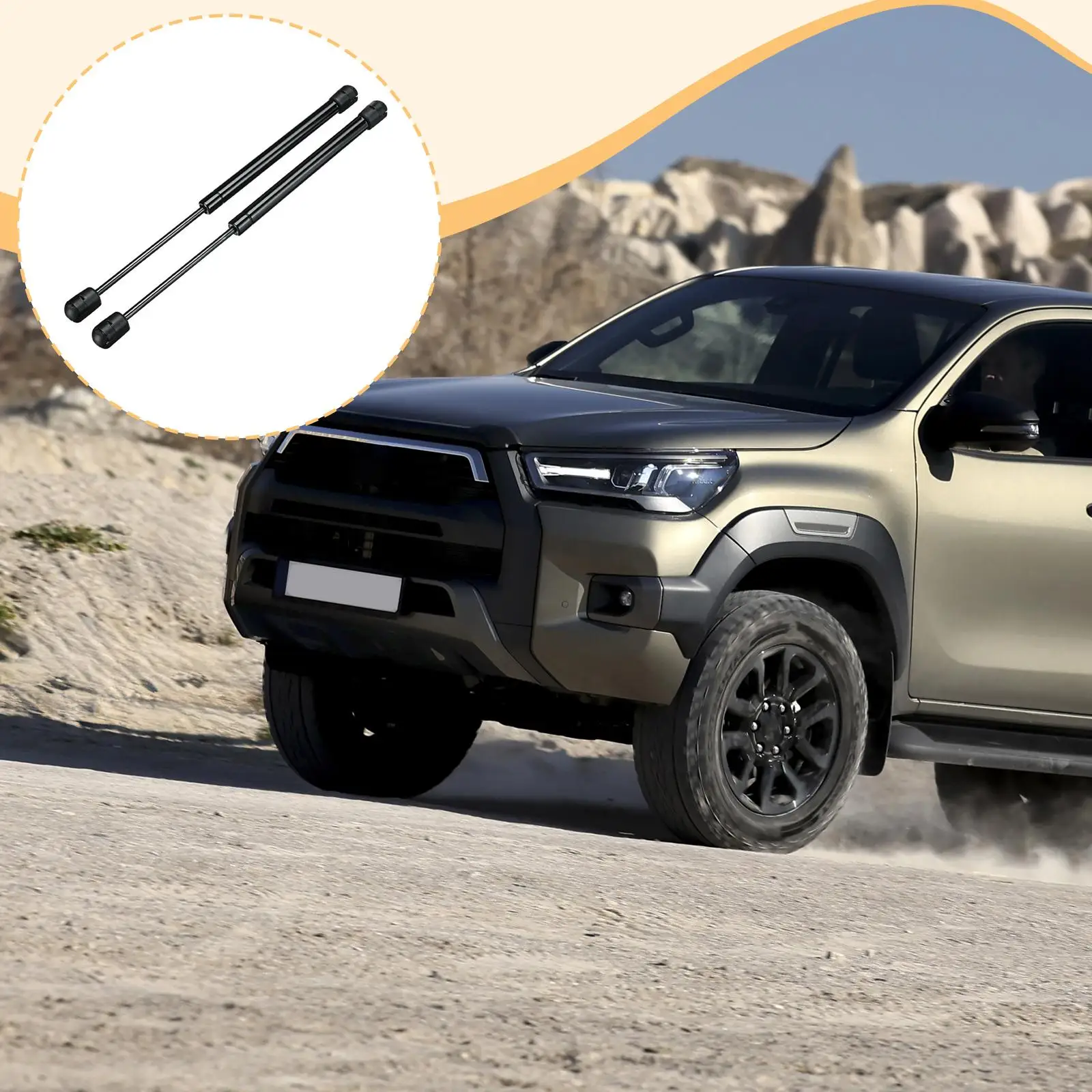 

1 пара газовых стоек заднего окна навеса 1921VR, замена запасных частей, прочные