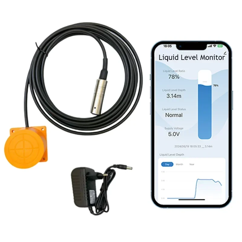 Submersible  Smart Home High Accuracy Customizable Level Gauge for  Water Tank Level Sensor Meter