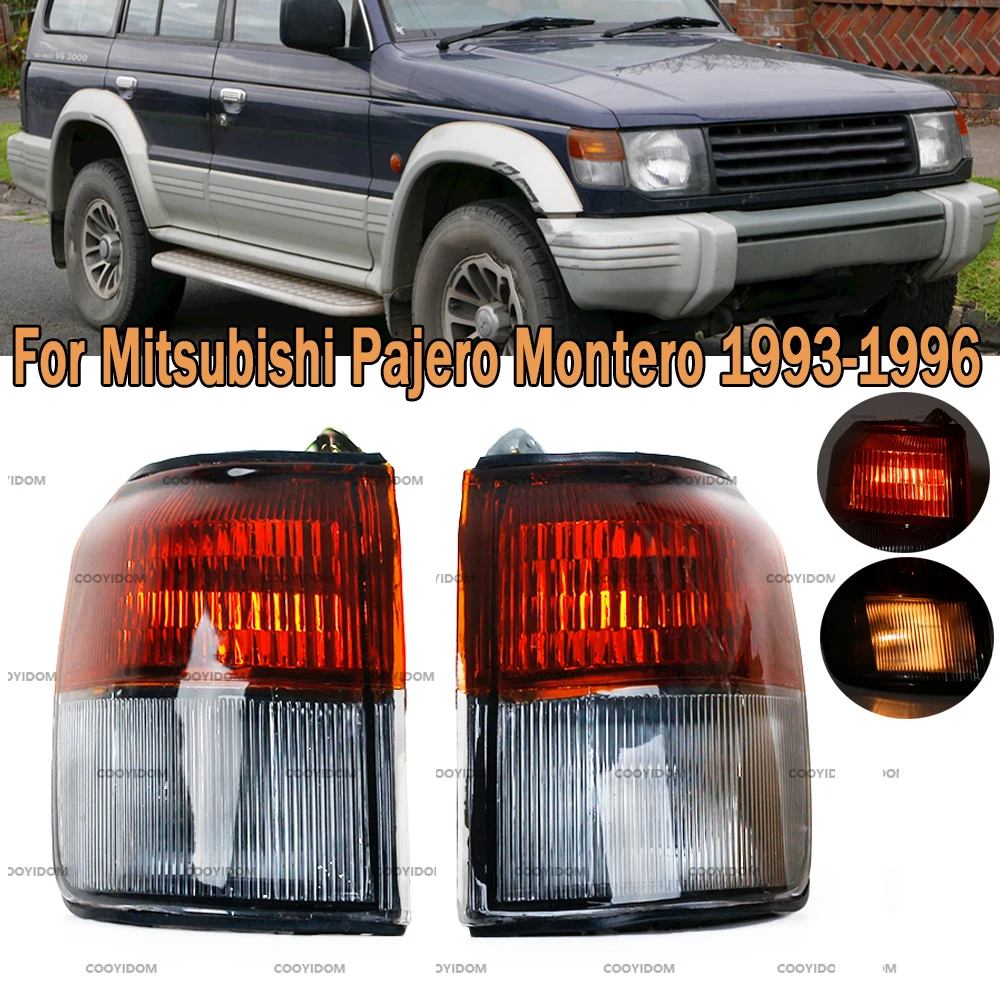 PMFC For Mitsubishi Pajero Montero Shogun 1993-1995 1996 MR124957 MR124958 Corner Light Turn Signal Lamp Indicator Headlight