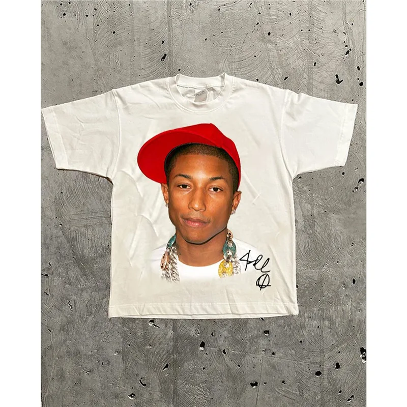 Short-sleeved Comfortable Women's Casual T-shirt for Men Hip-hop Style 2026 Harajuku Loose Fit Trendy Foreign Trade New Style