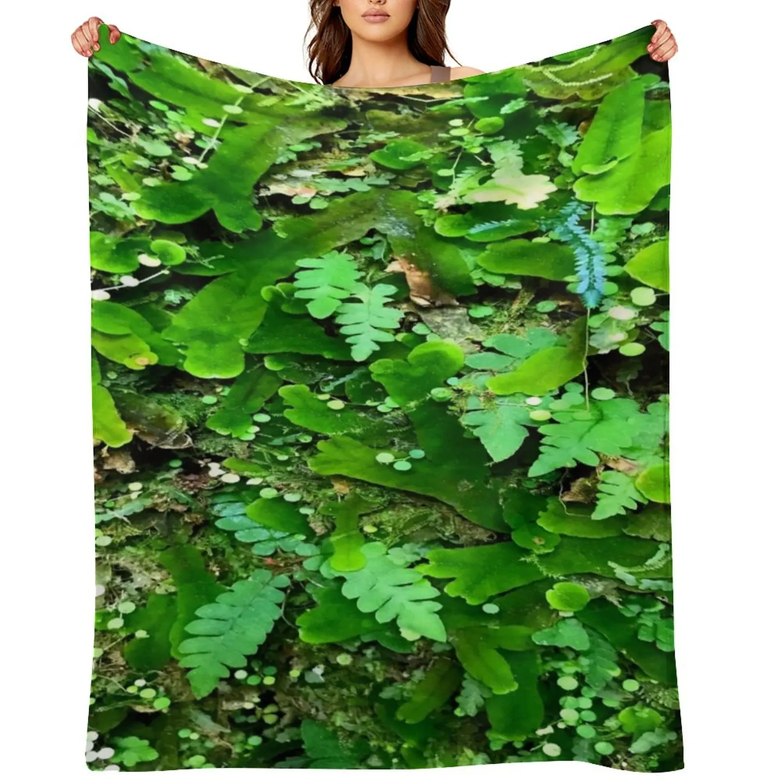 

Moss Micro World II Throw Blanket Personalized Gift anime Sleeping Bag Cute Blankets