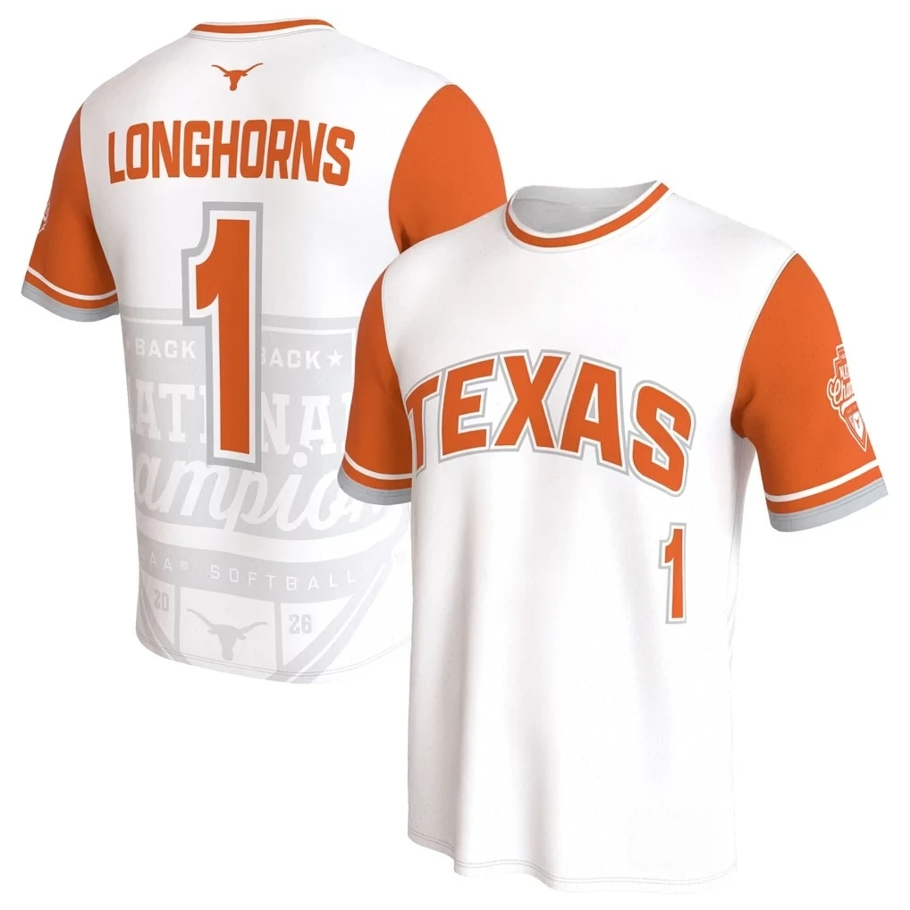 Texas Longhorns Unisex Rugby-Trikot, 3D-Druck Mesh Atmungsaktives American-Football-Trikot, Herren Oversize Schnelltrocknendes Shirt – Detail 2