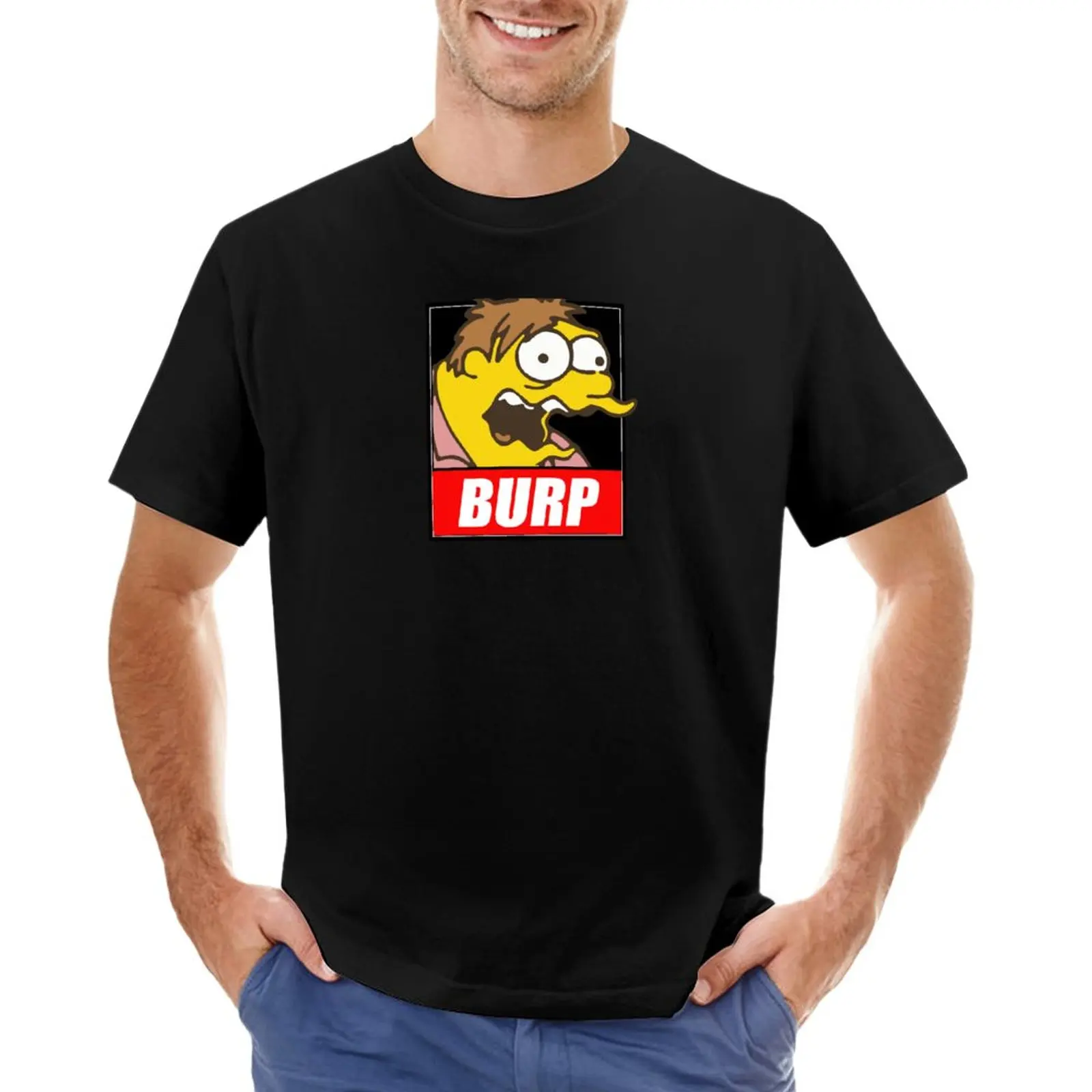 Barney Gumble Burp Gate [Cartoon Remix Designs] T-Shirt heavyweights customs oversized t shirt men