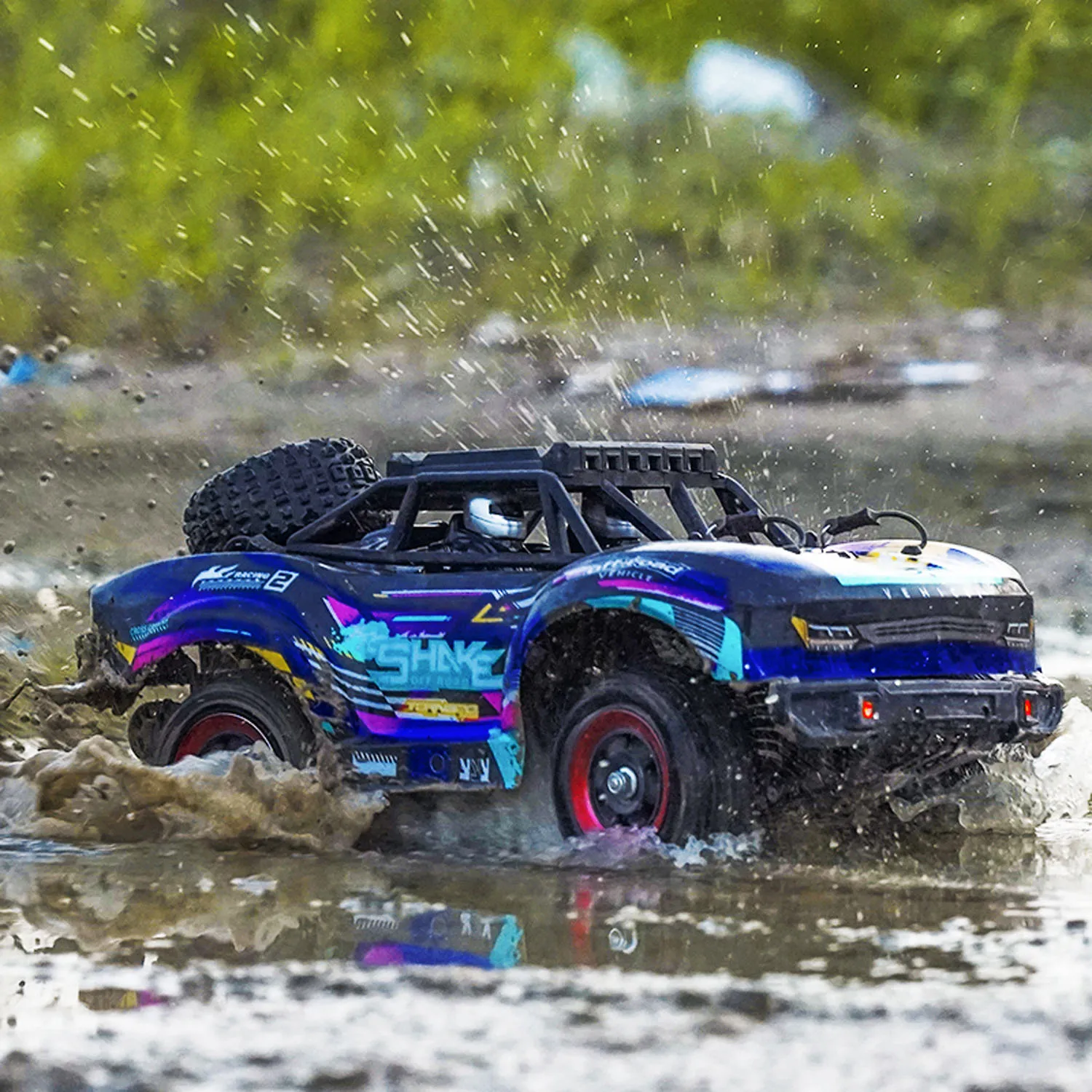 Toy 1/18 JJRC C8820-B 4x4 Radio Control Short Course Truck Off Road RC Car 25A Brushed ESC 380 Motor 31KM/H Metal Transmission - Image 6
