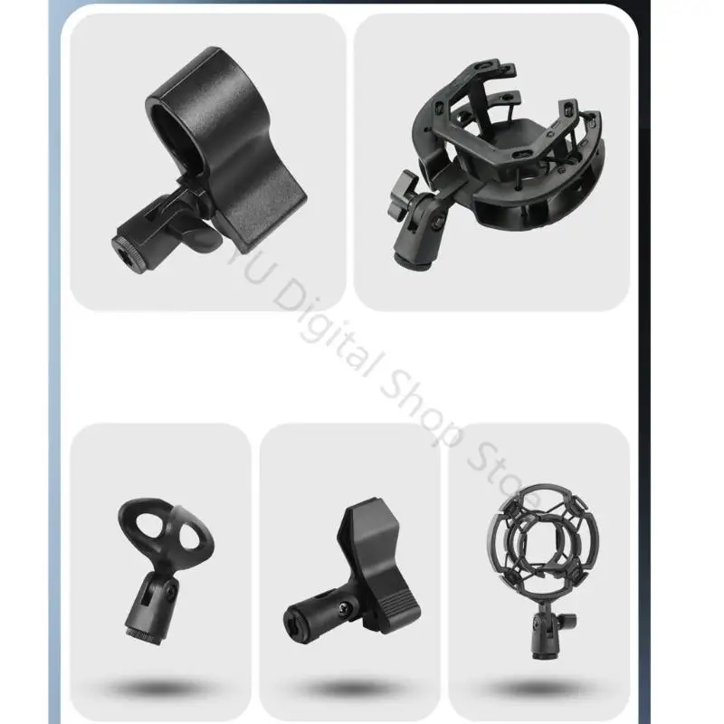 96BA Clamp-On Recording Mount with Flexible Neck, Knob-Adjusted Attachment, and a Single Stand Included in the Package