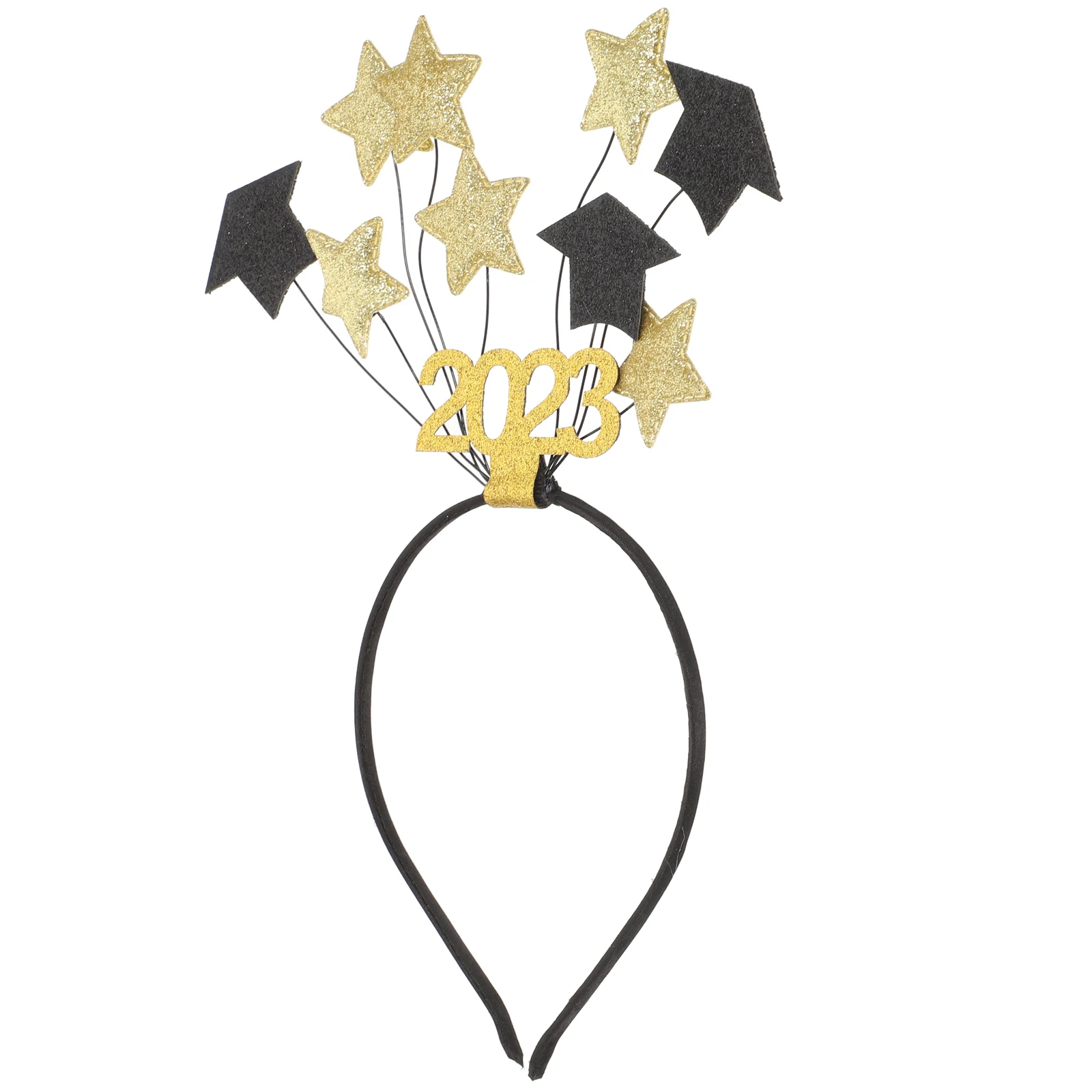 

2023 Graduation Headband Glitter Star Bachelor Cap Hair Hoop Decoration Lightweight Multi-Function Party Accessories Festival