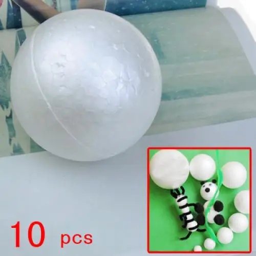 10 Stück Styropor-Schaumstoffball Schneemann DIY Handwerk Kugel Weihnachten Modellierbälle Party Hochzeit Dekoration Lieferungen 6 7 10 cm