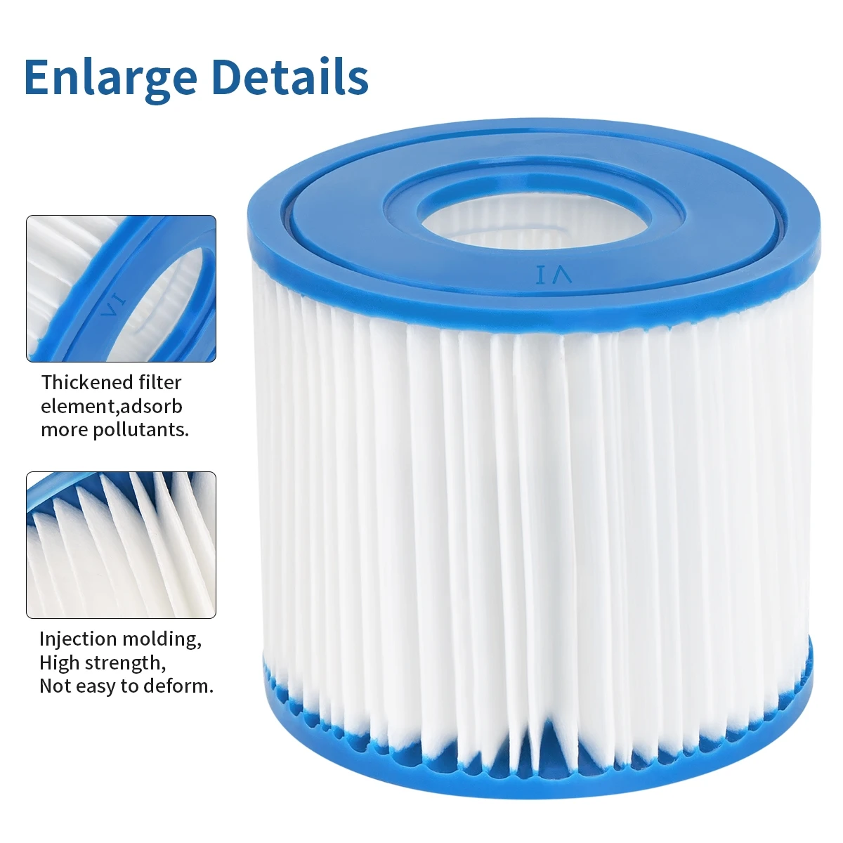 58323 Type VI SPA Filter For Bestway LAY-Z-SPA Hot Tub 60001 6001M 6001G 6001K 6001H 6001V, For Bestway SaluSpa Hot Tub image 3