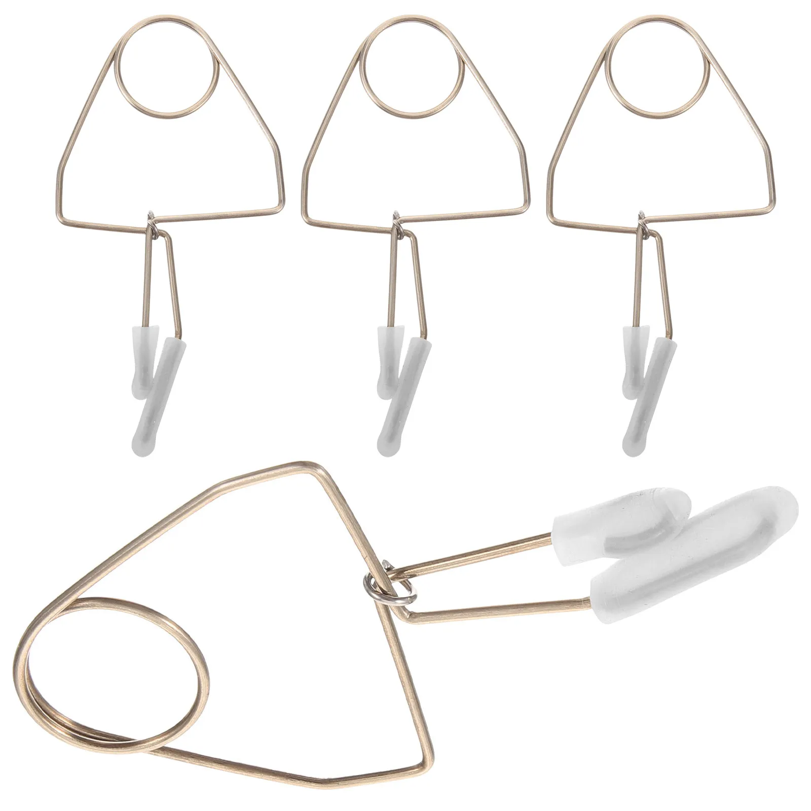 4Pcs Flute Maintenance Accessories Metal Repair Pads Clips Wind Instrument Indentation Tool Flute Pad Adjustment