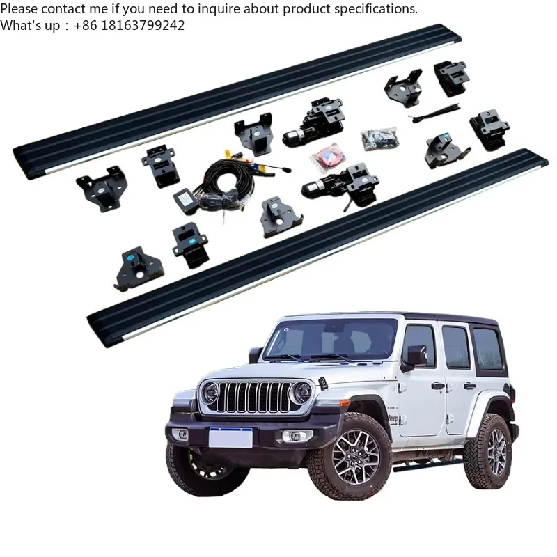

Popular Aluminum Running Board Automatic Electric Power Side Step for Jeep Wrangler JL 4 Door Sahara Rubicon 2018-2024