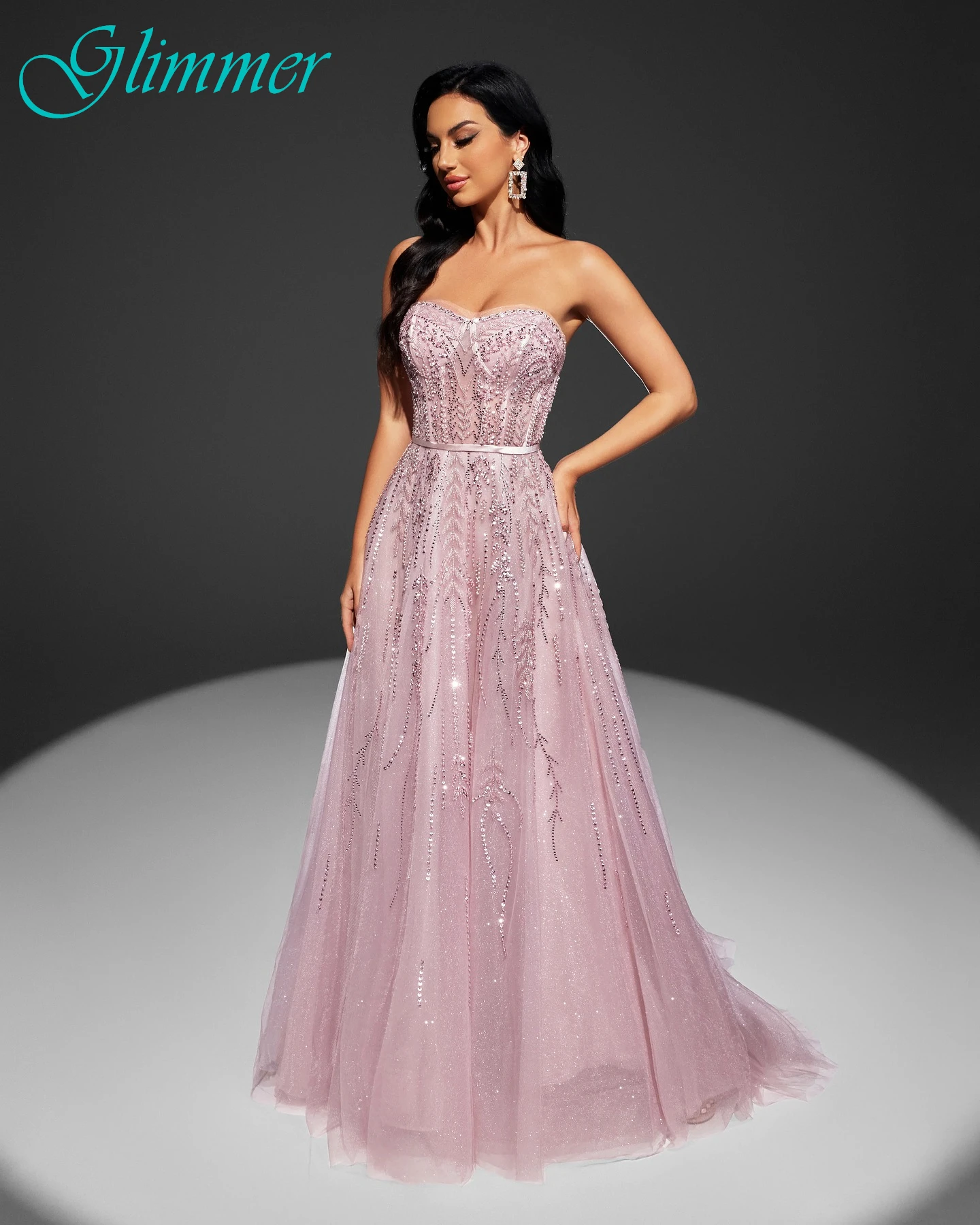 

Элегантное вечернее платье трапециевидной формы без бретелек без рукавов по индивидуальному заказу, высококачественные платья на заказ, нежное платье для выпускного вечера