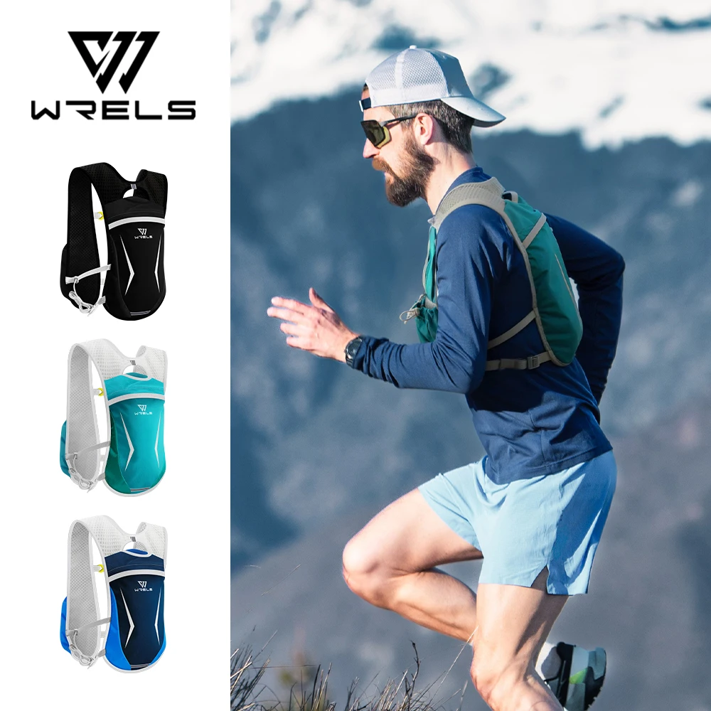 WRELS Lightweight Cycling Run Jogging Marathon Backpack Riding Climbing Bag Breathable Outdoor Trail Running Hydration Vest