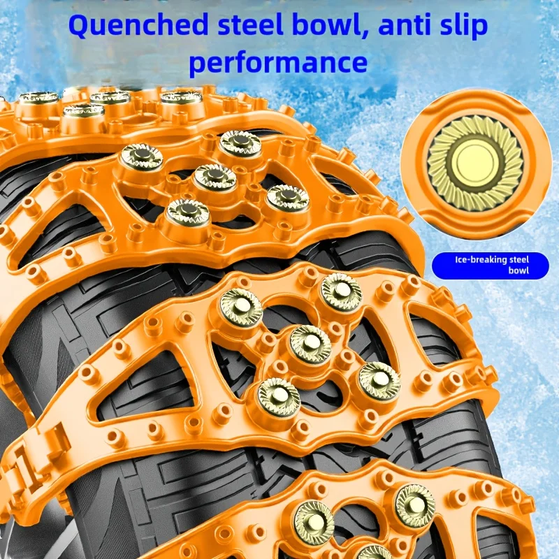 

Универсальная автомобильная противоскользящая цепь, утолщенная зимняя снежная грязевая тяга, внедорожная, нескользящая, быстрая установка для транспортных средств