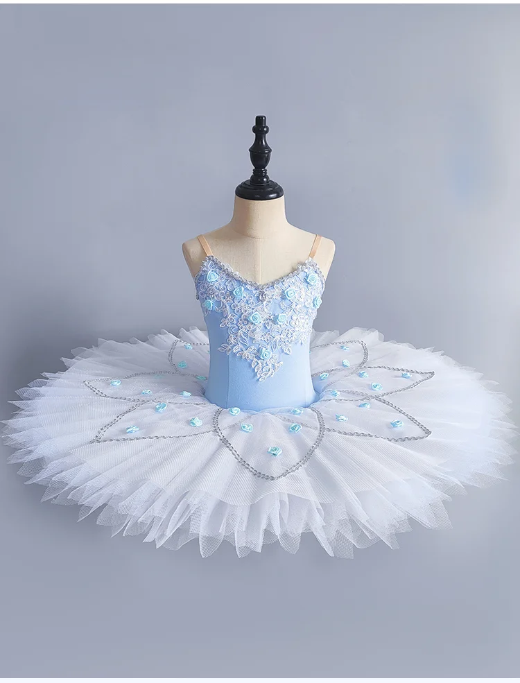 Tutu Blue Green Professional Ballet tutu Women waist-exposed child girls Adult Swan Lake ballet Dress tutu Ballerina