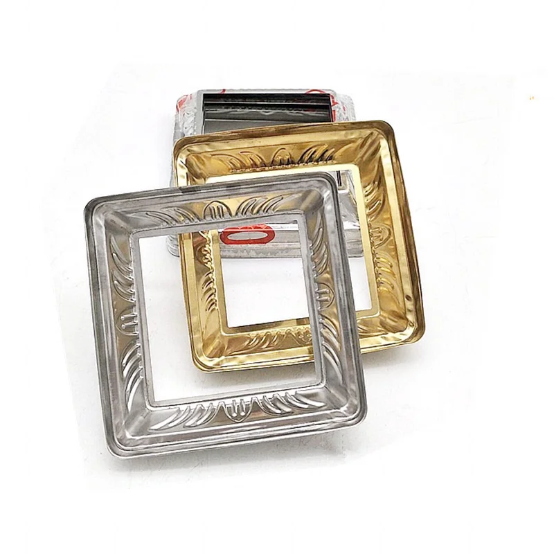 Piastra di copertura decorativa in acciaio inossidabile 304 ringhiera dorata corrimano per scale ringhiera post copertura rotonda accessori per copertura brutta 0.3mm