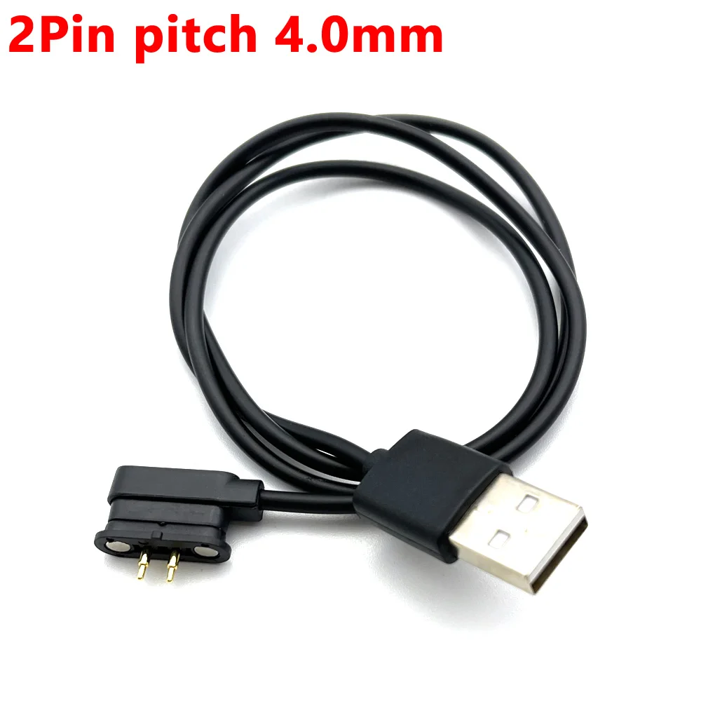 1 Sets Magnetic Usb Charging Cable Smart Watch 4.0mm Male Female Pogo Pin Connector Power Solution 2 Pin Contact Pad PCB Solder