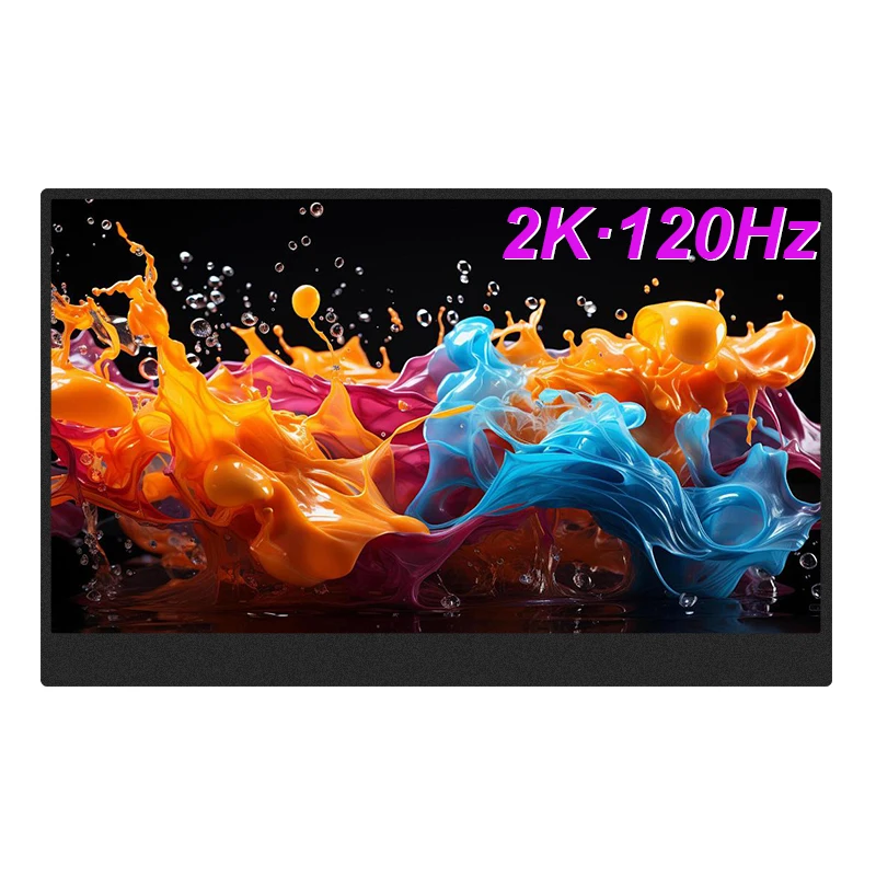 

LANLIPU 15,6-дюймовый портативный монитор 120 Гц 2K 100% sRGB IPS для MAC/ноутбука/ПК/Xbox/PS4/5/переключателя/телефона, игровой дисплей