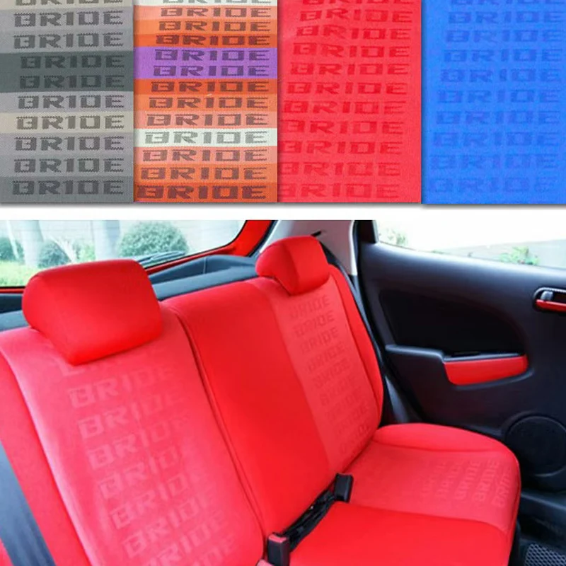 Universal JDM bride car seat cover fabric racing cushion seat auto recaro seat protector 1mx1.7m fabric decoration cloth for car