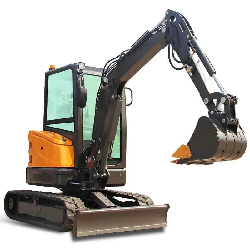 Customized Hot Sale KUBOTA Engine Diesel Farm Excavator Bucket Crawler Wood Grabber NEW Excavator For Sale