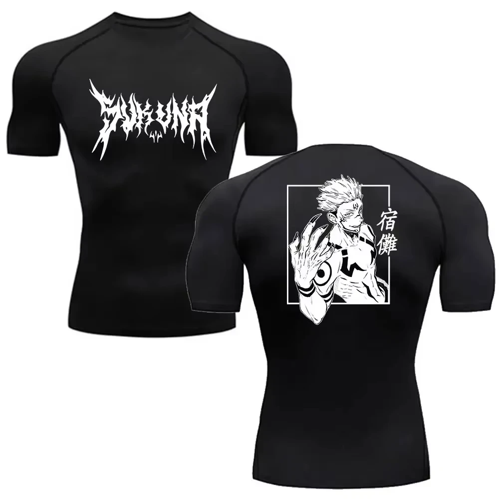Grafik-Kompressions-Kurzarmshirt für Herren |   Schnelltrocknendes Sport-T-Shirt für das Fitnessstudio |   Atmungsaktive Trainings-Basisschicht 0893