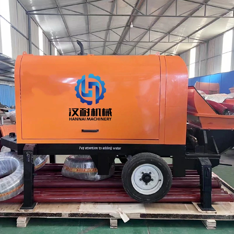2025 low priceNew Mini Concrete Mixer Pump Machine Diesel Engine Portable Mobile Concrete Pumps Concrete Construction Mixer Pump