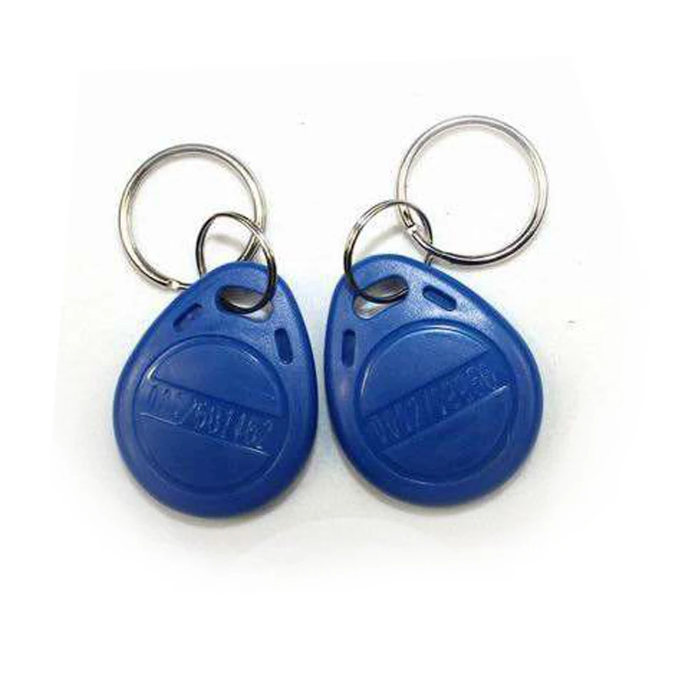 100pcs 125khz TK4100 EM4100 RFID Proximity Keychain Door Entry Access Control 125K Read Only ID Token Keyfob Tag Keys Keykobs