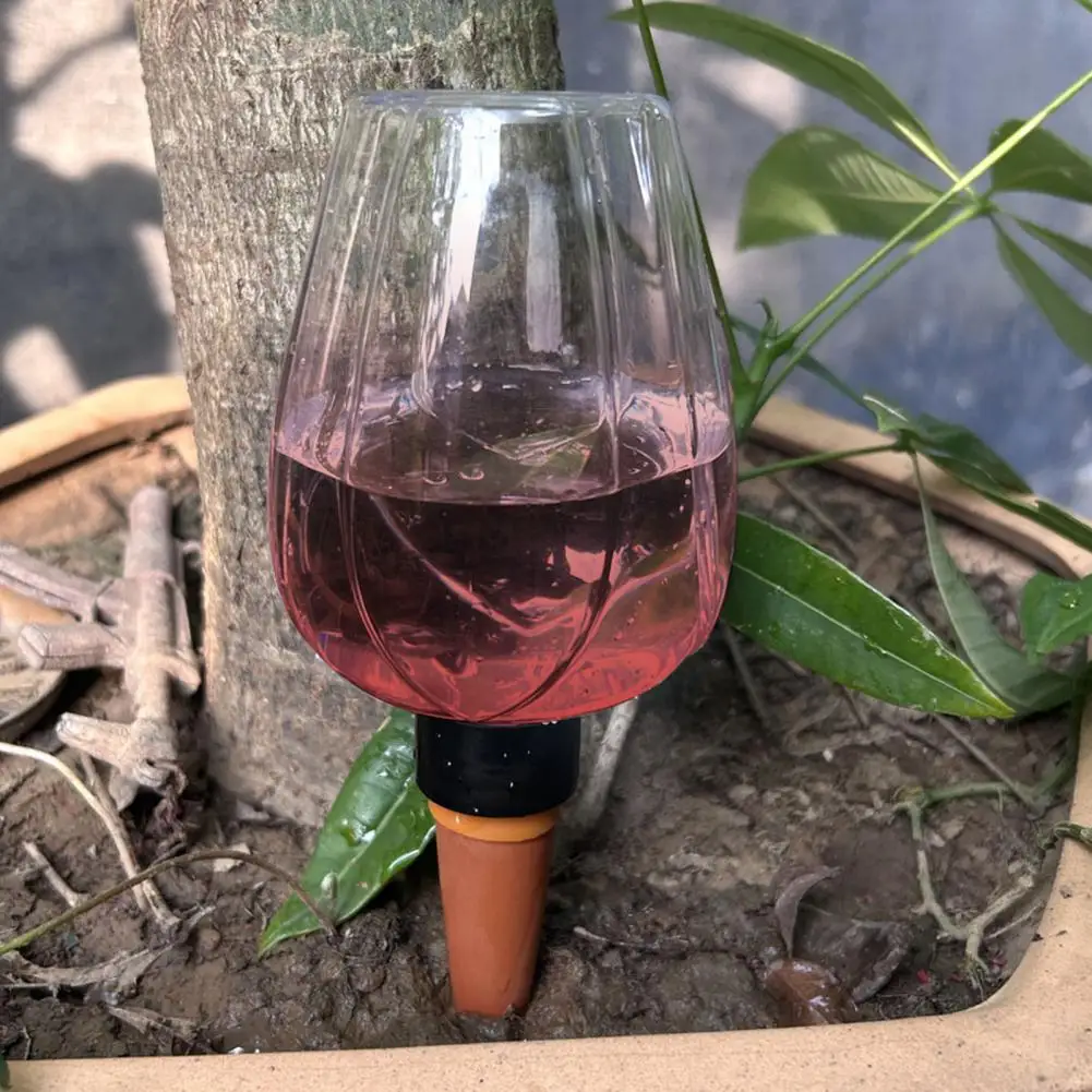 500ml/350ml Red Wine Cup Shape Automatic Plant Watering System Self Watering Bulbs Watering Balls Planter Insert Slow Release
