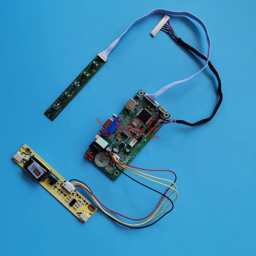 

LCD Display Drive Controller Board Fit LP150X12 B150XN05 QD15XL11 QD15XL15 1024*768 30 Pin LVDS VGA+HDMI 1024x768 2-CCFL Kit DIY