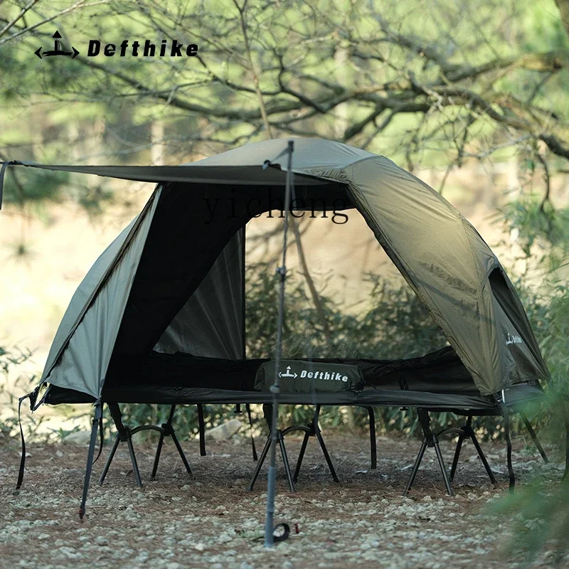 Outdoor Camping Military Bed Tent Single Person Mountaineering Tent Lightweight Camping Overnight Mosquito Net Rainproof