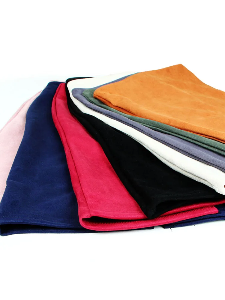 Gonna a tubino midi in pelle scamosciata multicolore sexy donna 2024 moda elastica a vita alta da ufficio gonne aderenti Saias