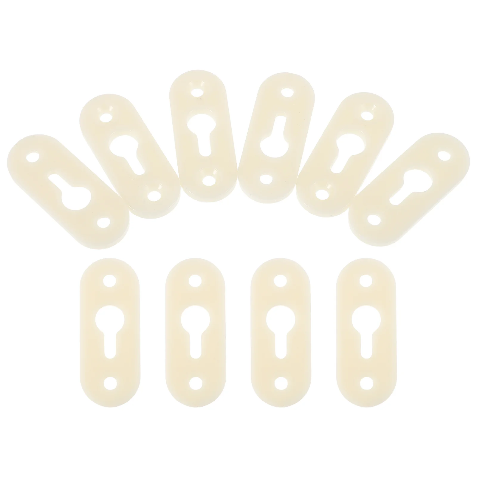 10 قطعة بين قوسين الزاوية البلاستيكية سميكة Abs الرف يدعم الأثاث الاستقرار ثقب المفتاح الشماعات للإطارات خزائن المرايا