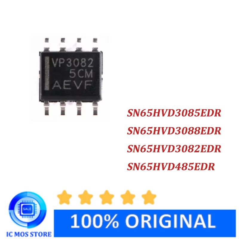 

10PCS New Original SN65HVD3082EDR VP3082 SN65HVD3085EDR VP3085 SN65HVD3088EDR VP3088 SN65HVD485EDR VP485 SOP8