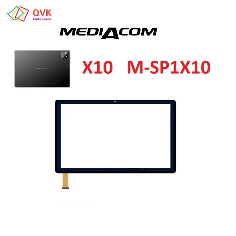 

10,1-дюймовый емкостный сенсорный экран планшетного ПК Mediacom SmartPad X10 4G LTE-FDD M-SP1X10, дигитайзер сенсорного экрана