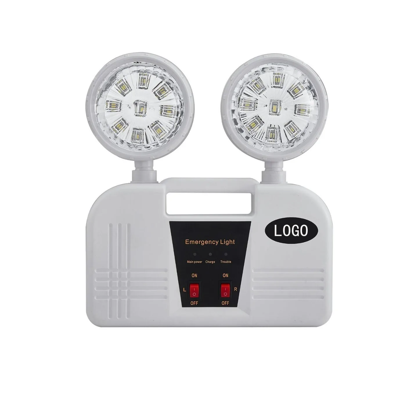 Double Headed Emergency Light LED Charging Emergency Lamp IP30 Fire Exit Indicator Light 3 Hour Emergency Lighting AC85-265V