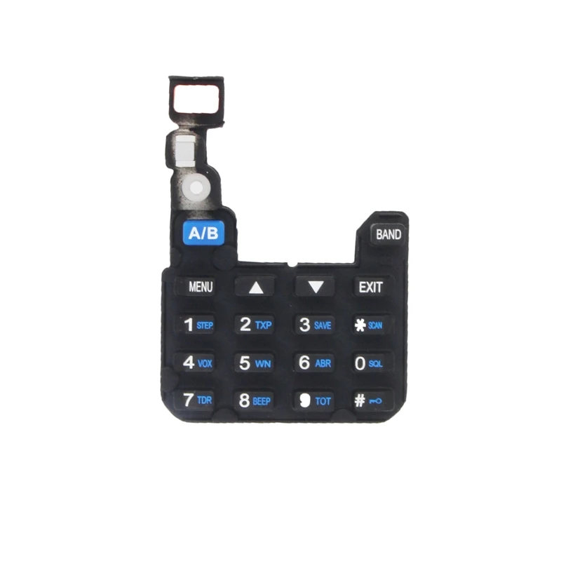 5 buah Walkie Taklie Keyboard angka UV5R suku cadang reparasi untuk Baofeng Radio dua arah UV-5R UV-5RA