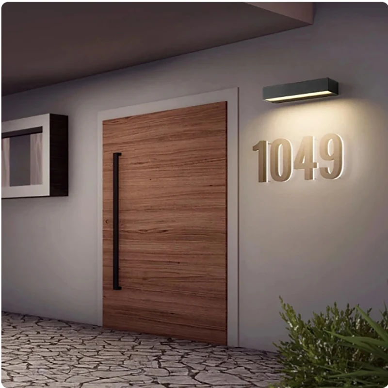 Imagem -03 - Outdoor Impermeável Ip65 Led Wall Lights Luzes de Parede Exterior Faróis de Porta Varanda Pátio e Jardim