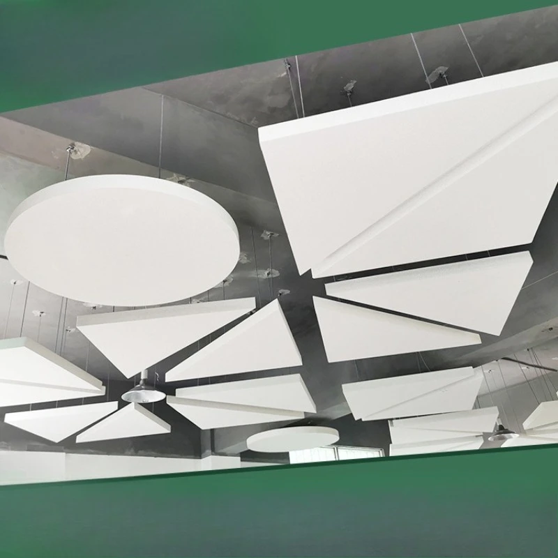 Glass fiber ceiling sound-absorbing board material, ceiling glass fiber sound-absorbing board