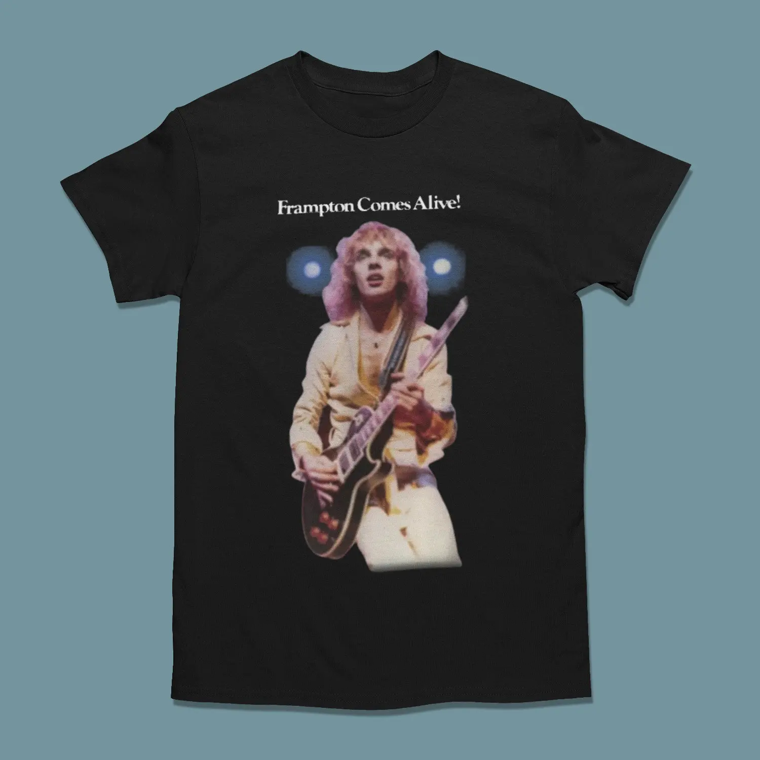 VTG Peter Frampton Comes Alive  Crewneck Black T Shirt