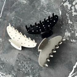 1pc new minimalist droplet shaped multi diamond hair clip, versatile and comfortable hair accessory, large shark catching clip