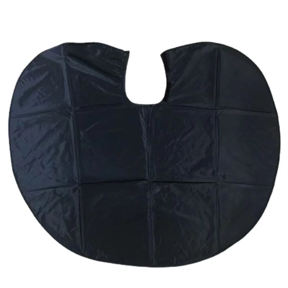 Short Waterproof Makeup Apron Cloth Wrap Dye Cape Black Half Apron Adjustable Professional Hairdressing Apron Beauty Salon