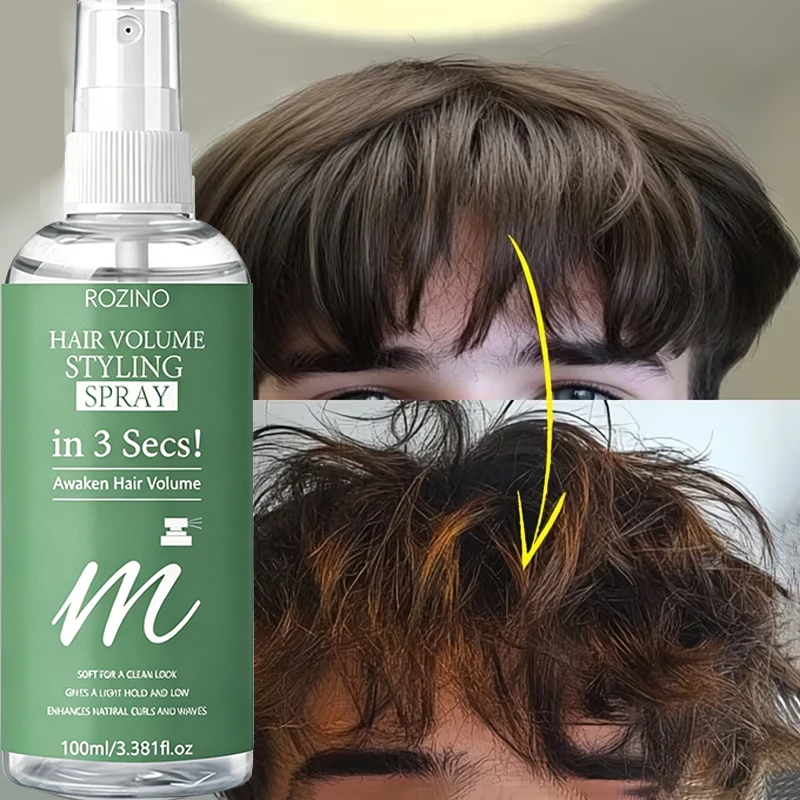 Rozino Long-Lasting Styling Rosemary Essential Oil, Smooth and Easy to Apply, Exudes a Natural Fragrance. It Can Style Hair, Maintain Long-Lasting Shape, Soften and Smooth Hair, Improve Frizz, and Is Easy to Use, Suitable for Daily Hair Care.