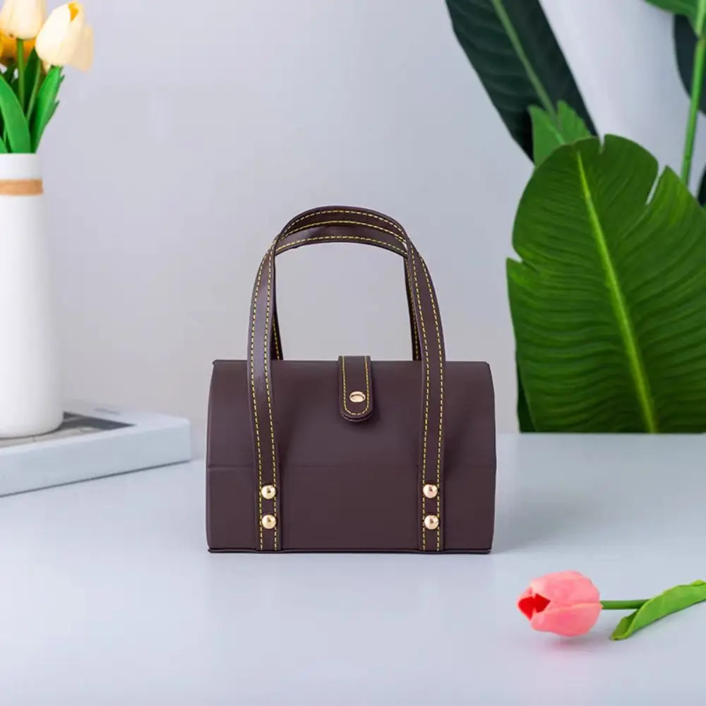 7 مواضع سوار صندوق عرض بو الجلود الإسورة حامل سوار حقيبة التخزين المنظم الغبار سوار حمل