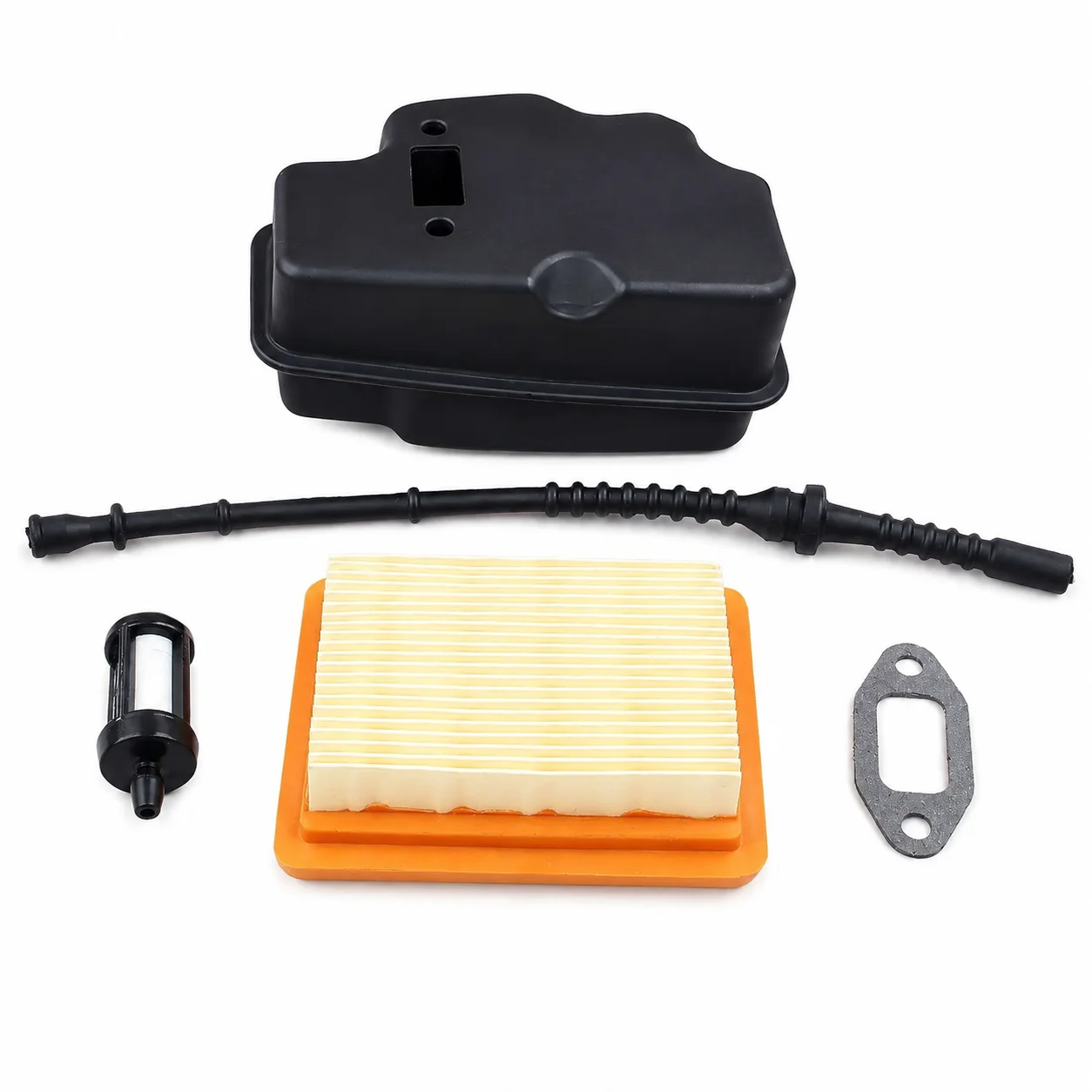 Exhaust Muffler For Stihl FS120 FS200 FS250, Air Fuel Filter Line Gasket Kit, 4134 140 0602, Trimmer Spare Parts, 4134 141 0300