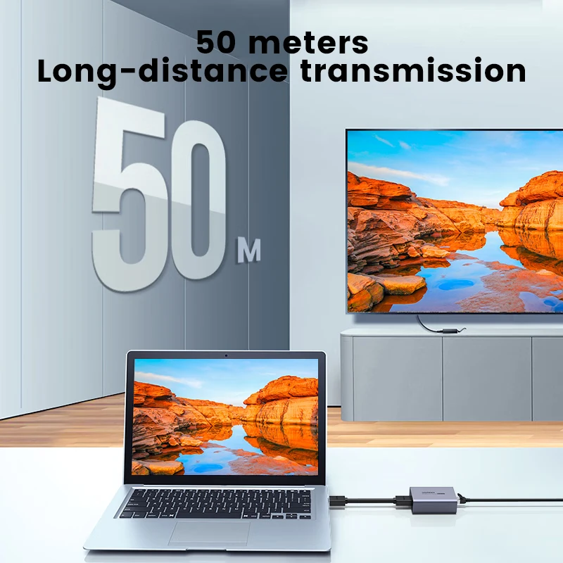 2025 hete verkoop UGREEN 1.3 Ethernet Extender Adapter 1080 P / 60 Hz, 50 meter transmissieafstand