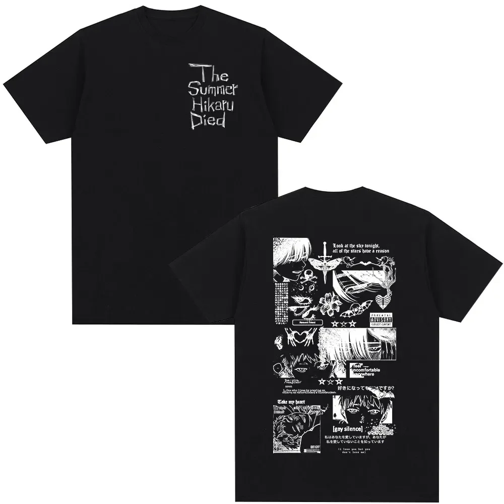 Summer Famous Anime Short-sleeved T-shirt with Dotted Lines, Loose Fit, for Both Men and Women, Fashionable Clothing
