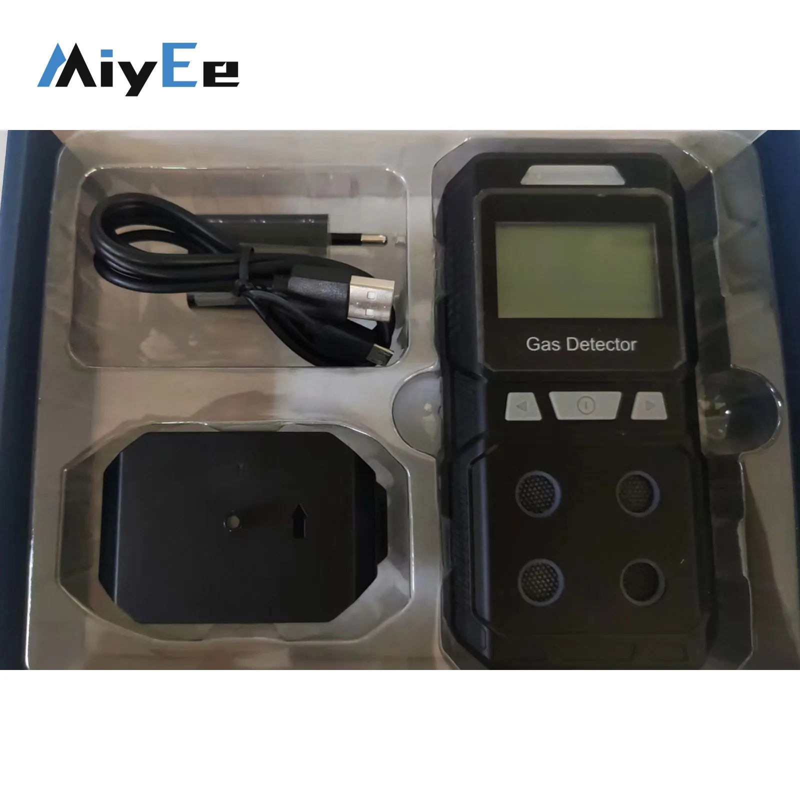 

Portable 4-IN-1 Black Gas Tester EX/O2/H2S/CO Combustible Gas Monitor High Precision Air Quality Detector