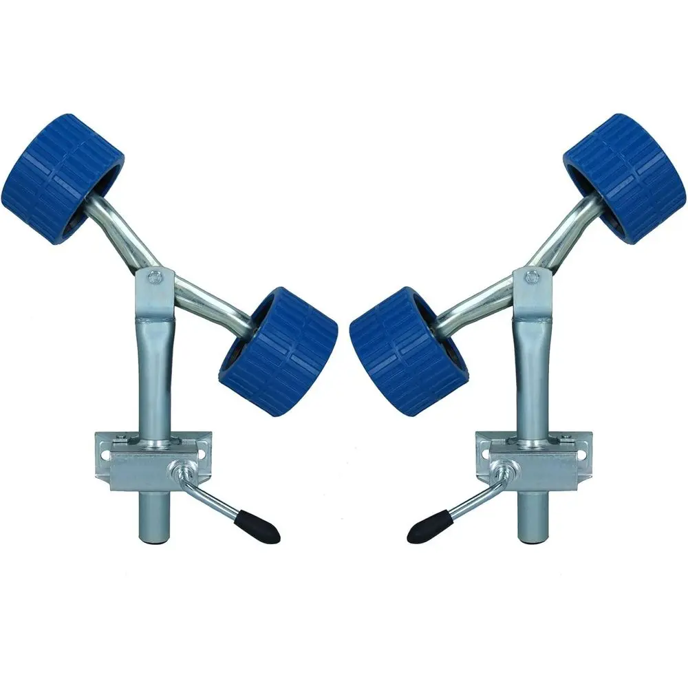 

Boat Roller Wing Bracket & Stem Post Set with Non-Marking Rollers for Trailer