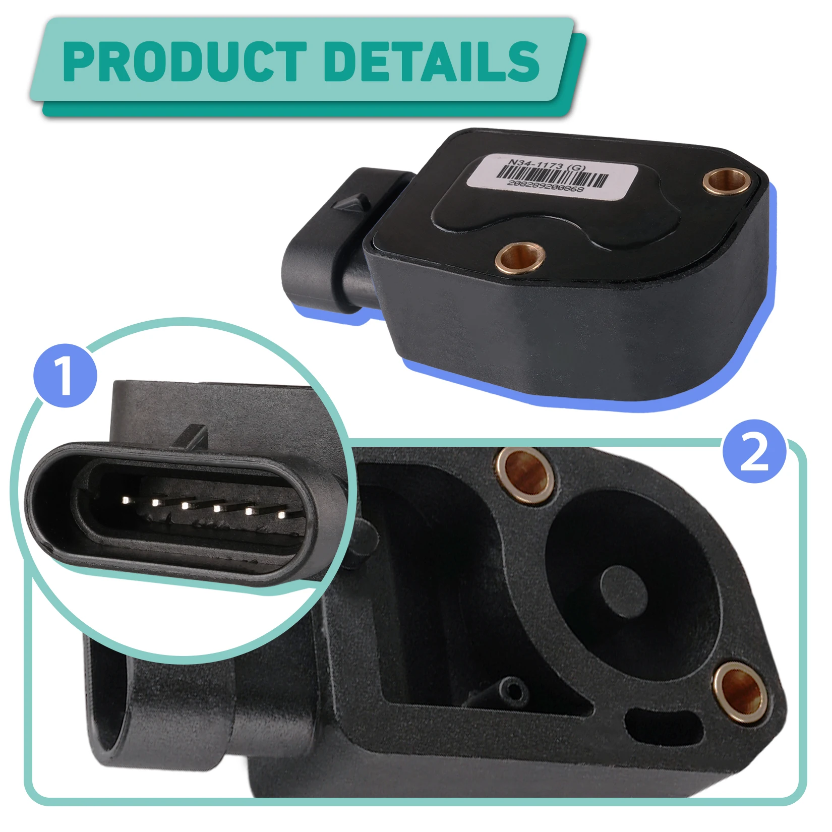 Kit Sensor Throttle cocok untuk mobil Klub 2010-Up prequent/Tempo/kereta Golf Gas Onward dengan perakitan Pedal akselerator generasi ke-2 pengganti