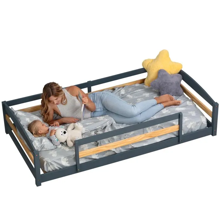 

Wholesale Kids' Wooden Bed with Upholstered Features for Children's Apartment or Bathroom Use